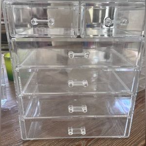 acrylic makeup organizer drawers